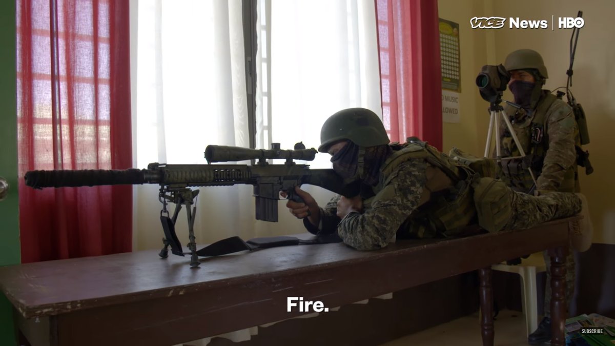 Philippines Special Forces during the urban battle inside Marawi City against ISIS  