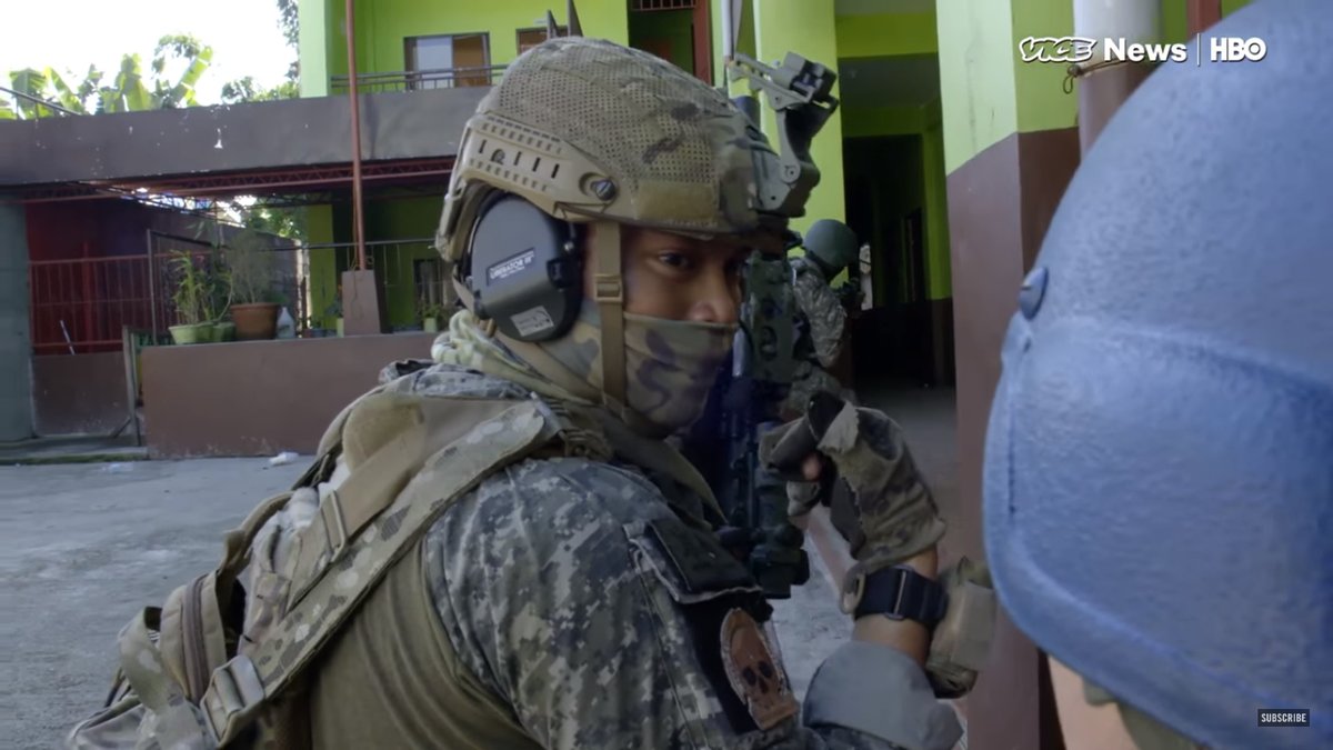 Philippines Special Forces during the urban battle inside Marawi City against ISIS  