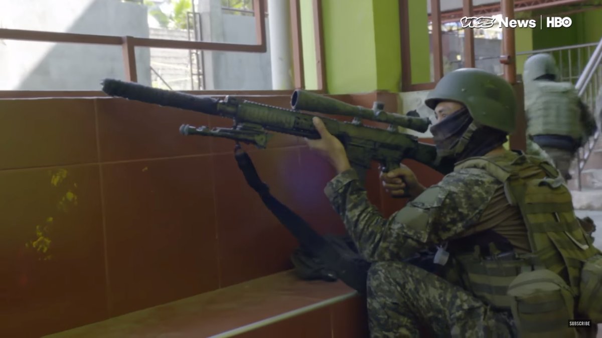 Philippines Special Forces during the urban battle inside Marawi City against ISIS  