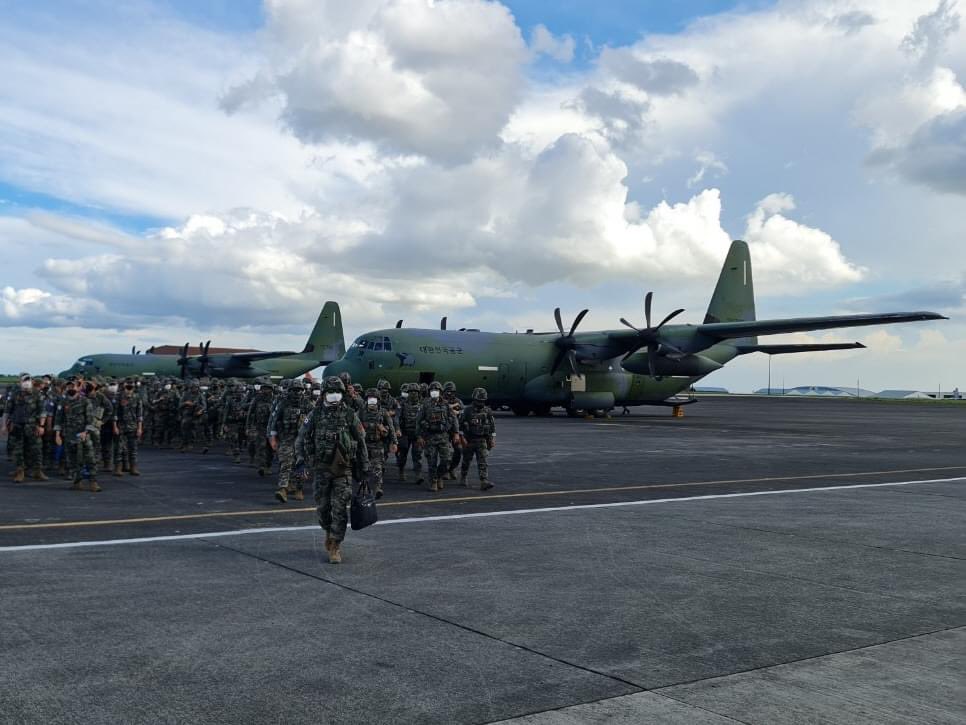 Troops from ROK Marine Corps arrived at Clark Air Base on Saturday for their first time participation in PH-US Kamandag exercises. The 12-day drills will involve 3,500 PH-US troops.  Thirty soldiers from flag-jpflag-jpJGSDF and 120 flag-krflag-kr personnel will join as observers Embassy of ROK in PH