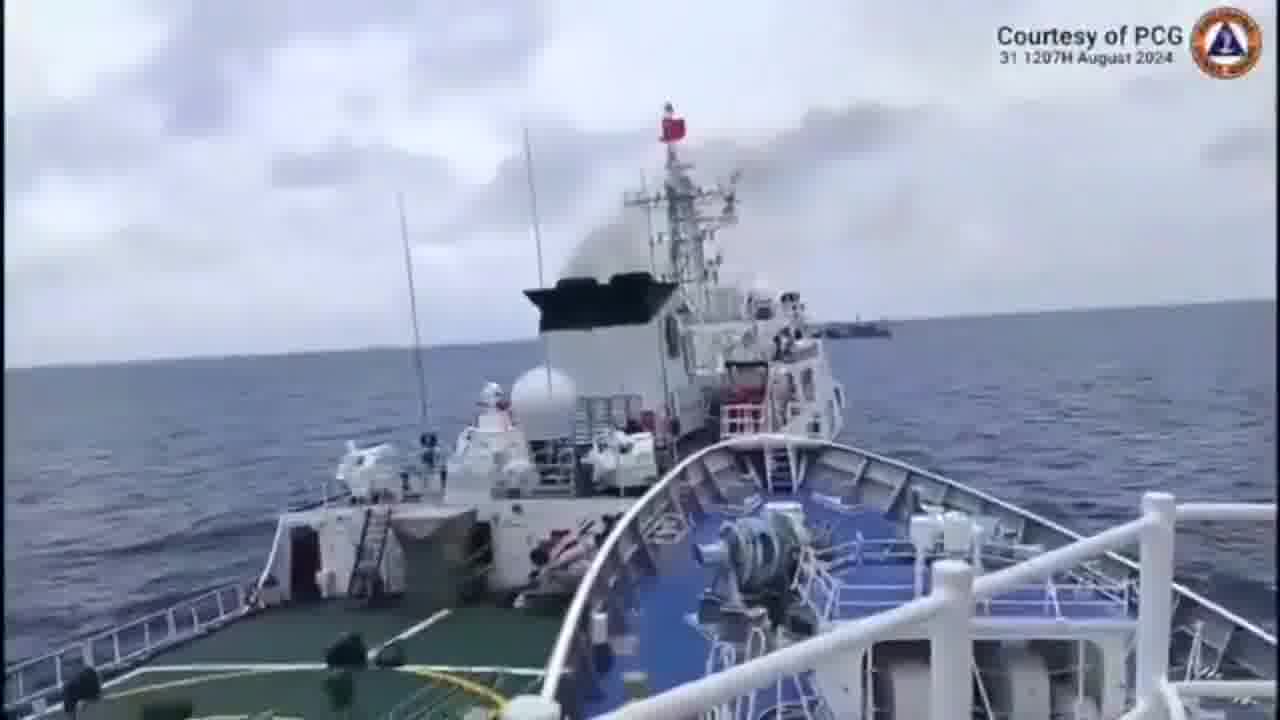 Mar de China Meridional: Un buque de la Guardia Costera china embistió deliberada e intencionalmente al BRP Teresa Magbanua de la Guardia Costera filipina (PCG) tres veces en Escoda Shoal