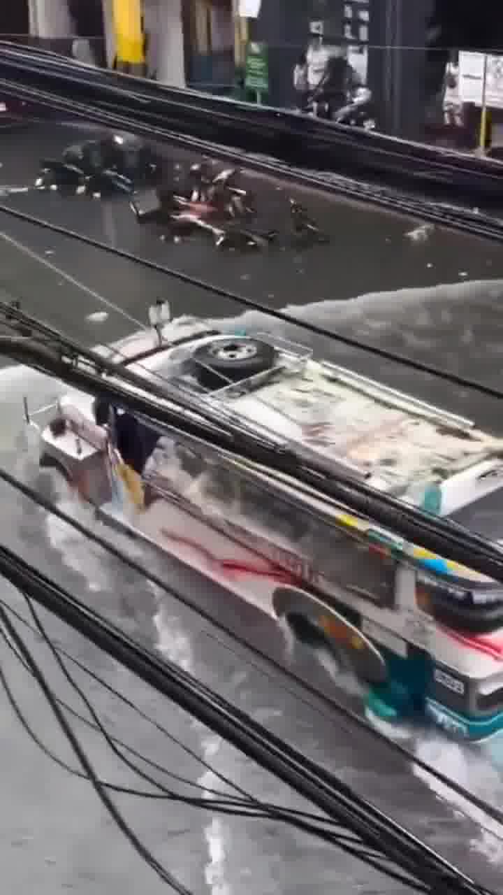 Severe flooding occurred in Cebu City, Philippines  