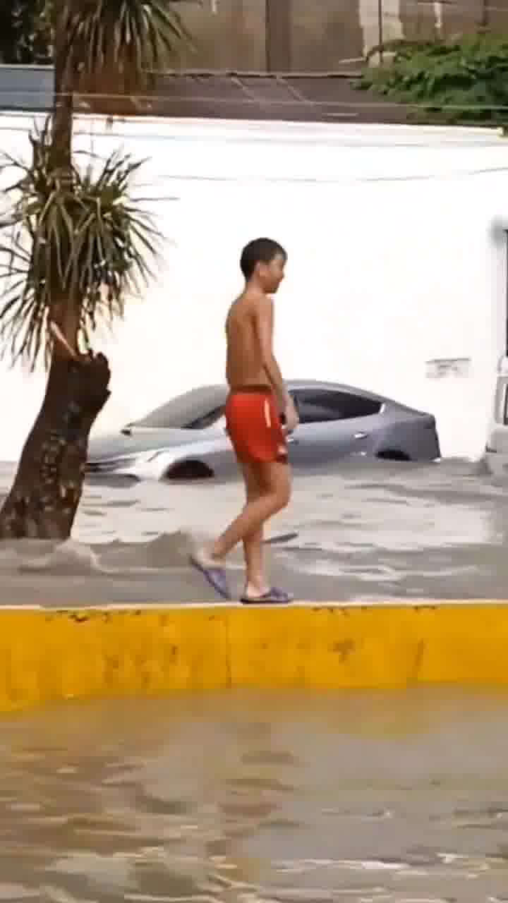 Severe flooding occurred in Cebu City, Philippines  